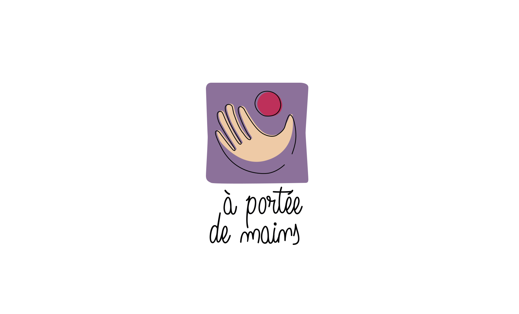 Logo simple de la société à portée de main