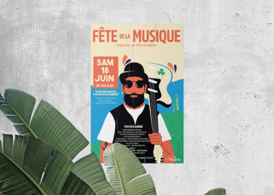 L’affiche de la fête de la musique 2022 à Maîche